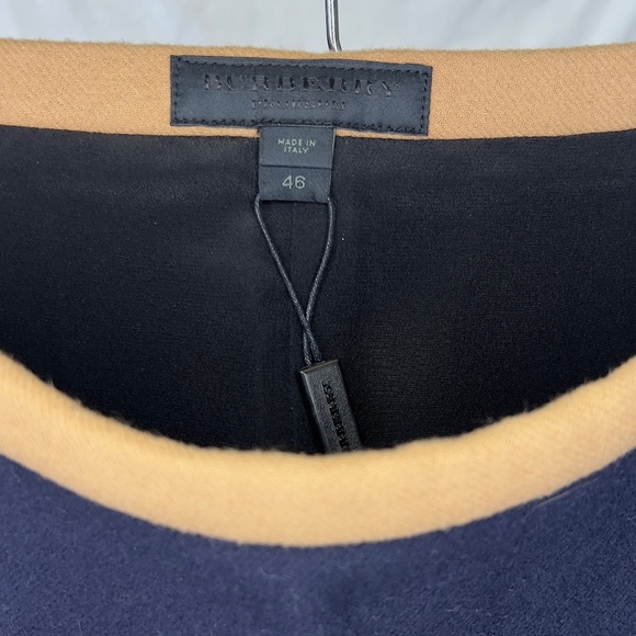 BURBERRY | Wool Pencil Skirt - Navy & Camel/Tan NWT - Picture 5 of 14
